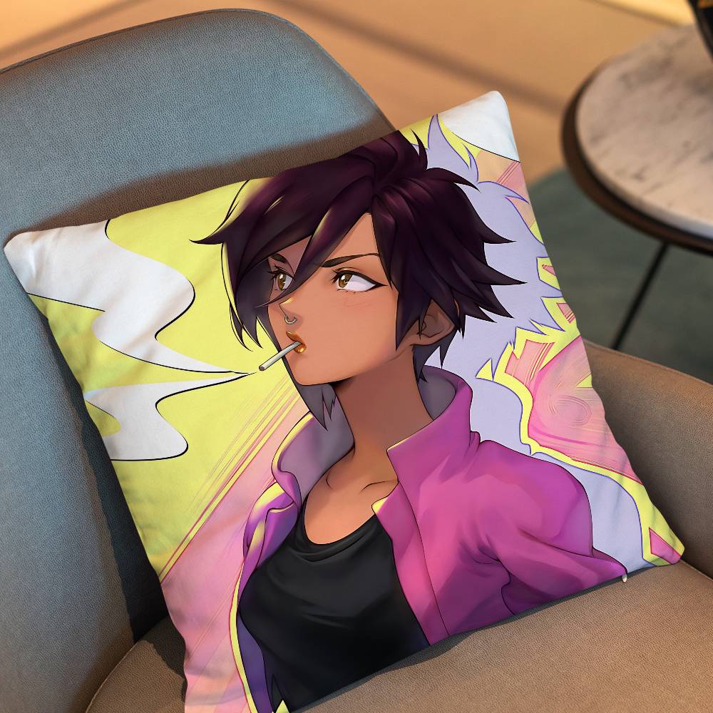 Waterboy Game Invisigal Dispatch Pillow Case Office Cushions Suitable For Sofa Car Bedroom Decorative Cushion Cover