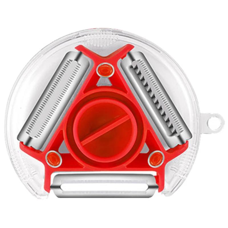 3 в 1 многофункциональный вращающийся нож для чистки фруктов фруктовый нож терка бытовая картофелечистка артефакт кухонный инструмент