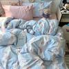 Washed Cotton Four-piece Set, Small Fresh Quilt Cover, Dormitory Bed Sheet Three-piece Set, Bedding