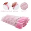 50-200pcs Disposable Eyelash Mascara Brushes with Crystal Handles Included Storage Box Travel Pack Bristles for Makeup Accessory