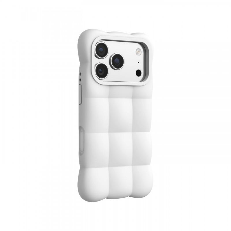 Жидкий силиконовый чехол для телефона IPhone 18 Pro Max 17 с 3D-дизайном в виде облачной сетки, противоударная, мягкая задняя крышка из ТПУ