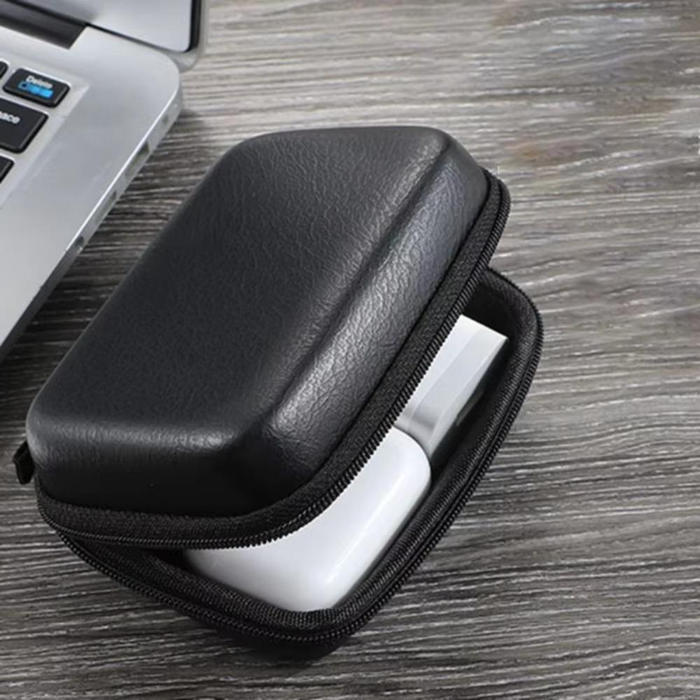 Органайзер для USB-кабелей из ПУ-кожи, противоударная застежка-молния, защитный чехол для зарядного устройства, пылезащитный жесткий корпус, сумка для хранения наушников
