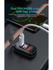 Двойное USB бортовое зарядное устройство для автомобиля/мотоцикла с цифровым дисплеем, 12-24 В
