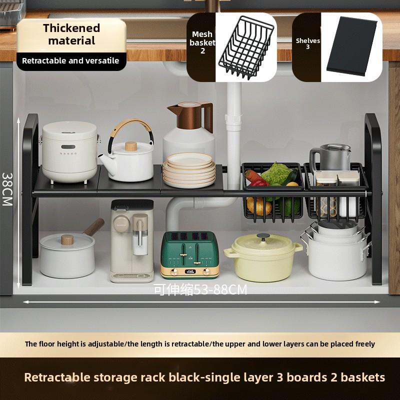 Новая полка для раковины, столешница, многоуровневый шкаф, регулируемая высота, многоцелевое хранение, кухонное хранение, оптовая продажа