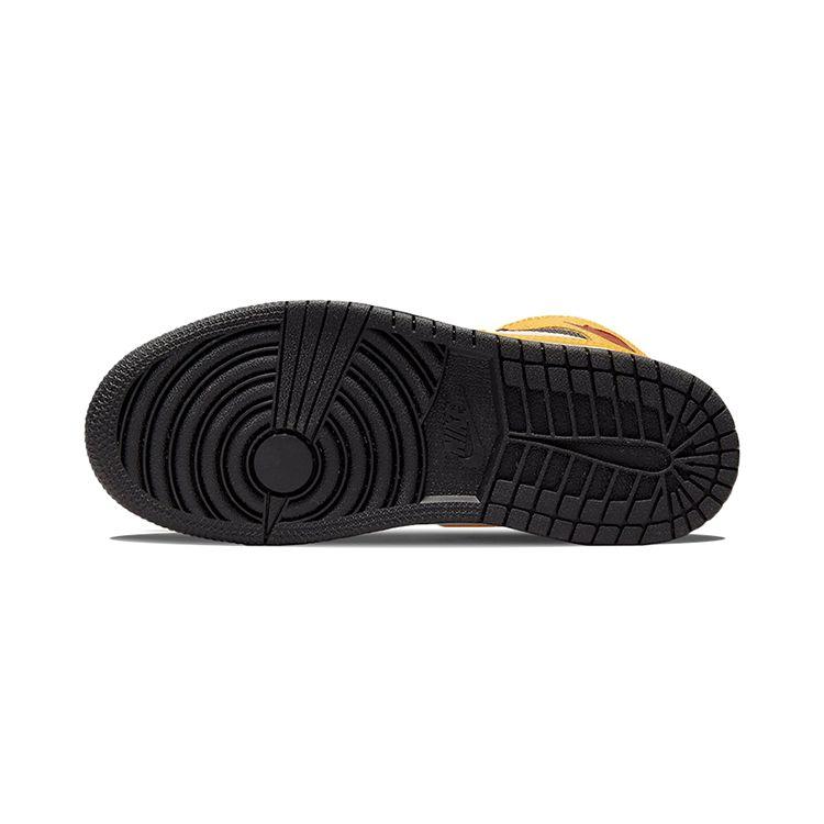 Детские кроссовки Air Jordan 1 Mid SE PS Motorsport Белый Черный Университетское золото DJ0337-067