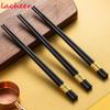 1 Pair Alloy Chopsticks Non-slip Fiber Antibacterial Tableware Heat Resistant