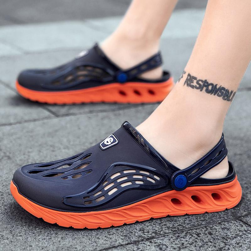Summer Comfortable Men's Garden Clogs Male Outdoor EVA Injection Clogs Casual Sandal Men Beach Slippers Water Shoes Pool Sandals