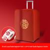Double Happiness Red Wedding Protective Suitcase Luggage Cover with Password and Dust Bag