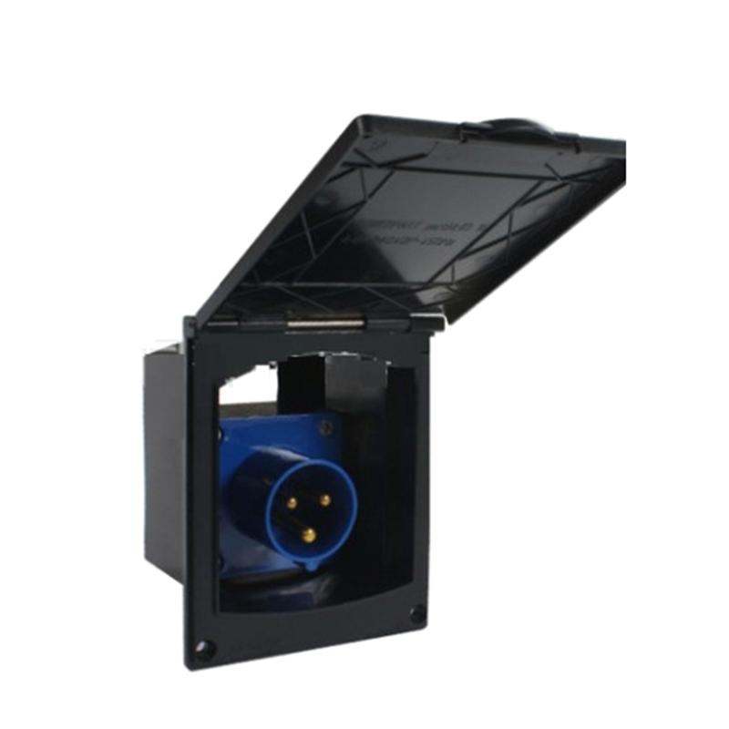 16A 23A RVs Power Outlet with Cover, 220V-240V 3Wire,WeatherproofDustproof Power Outlet for Motorhomes Trailer