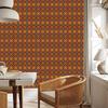Autumn Plaid Wallpaper Orange, Red and Rust 50x1000