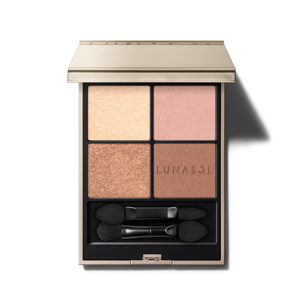 LUNASOL Eye Coloration N 18 7.0g Eyeshadow Harmonized Dray: A set of four eyeshadows with a variety of colors and textures that fit smoothly and beaut