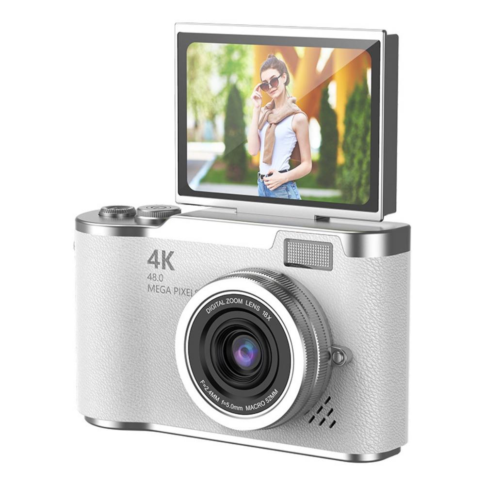 High-Definition HD Digital Camera 4K 48MP Flip Screen Video Camcorder CCD Led Flash Light 8X Digital Zoom Entry-Level Ccd Camera
