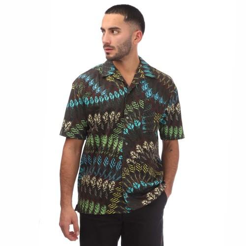 Marcelo Burlon Mens Feather All-Over Print Shirt