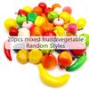 10/20 шт. Мини Искусственные Фрукты и Овощи Симуляция Пена Праздничные Принадлежности DIY Украшения для Семейных Посиделок TMZ