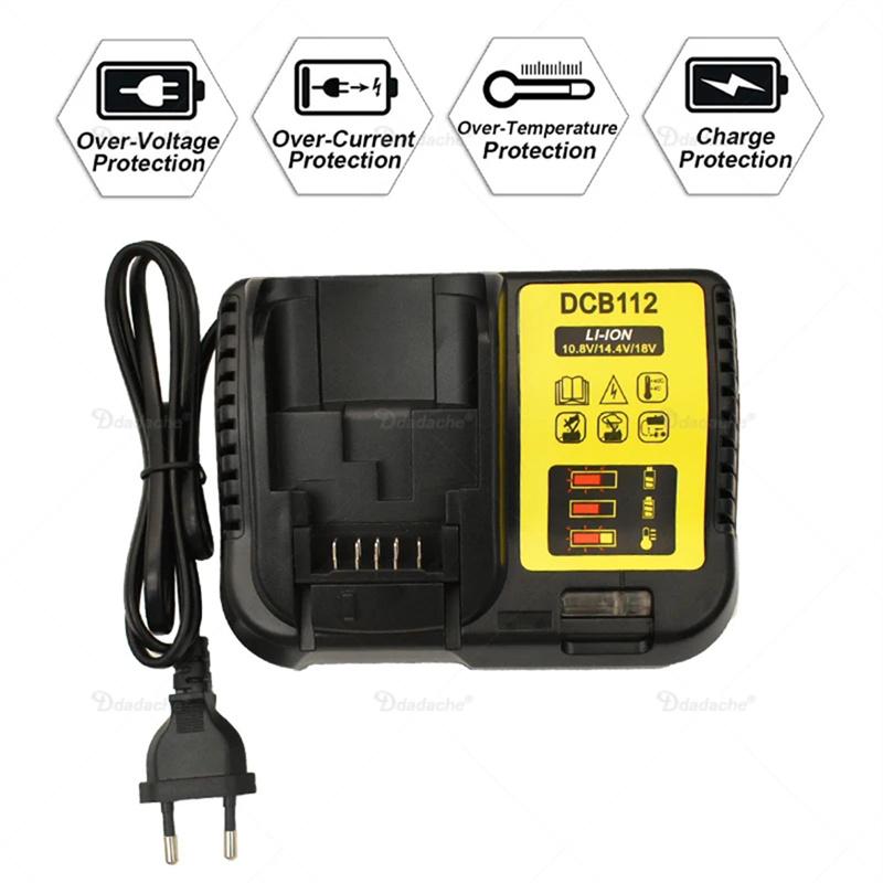 Подходит для инструмента DeWalt DCB184 DCB181 DCB182 DCB200 аккумулятор 18000 мАч 20 В 5 А аккумуляторная батарея + зарядное устройство 3 А