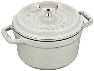 Staub Cocotte Round Campagne Маленький эмалированный горшок ручной работы IH Совместимый японский продукт с серийным номером La Cocotte Round "Pico 14 см" [Авторизованный номер]