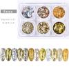 Nail Art Jewelry Glass Shards, Irregular Gold Foil Tin Foil Symphony Nail Sequins
