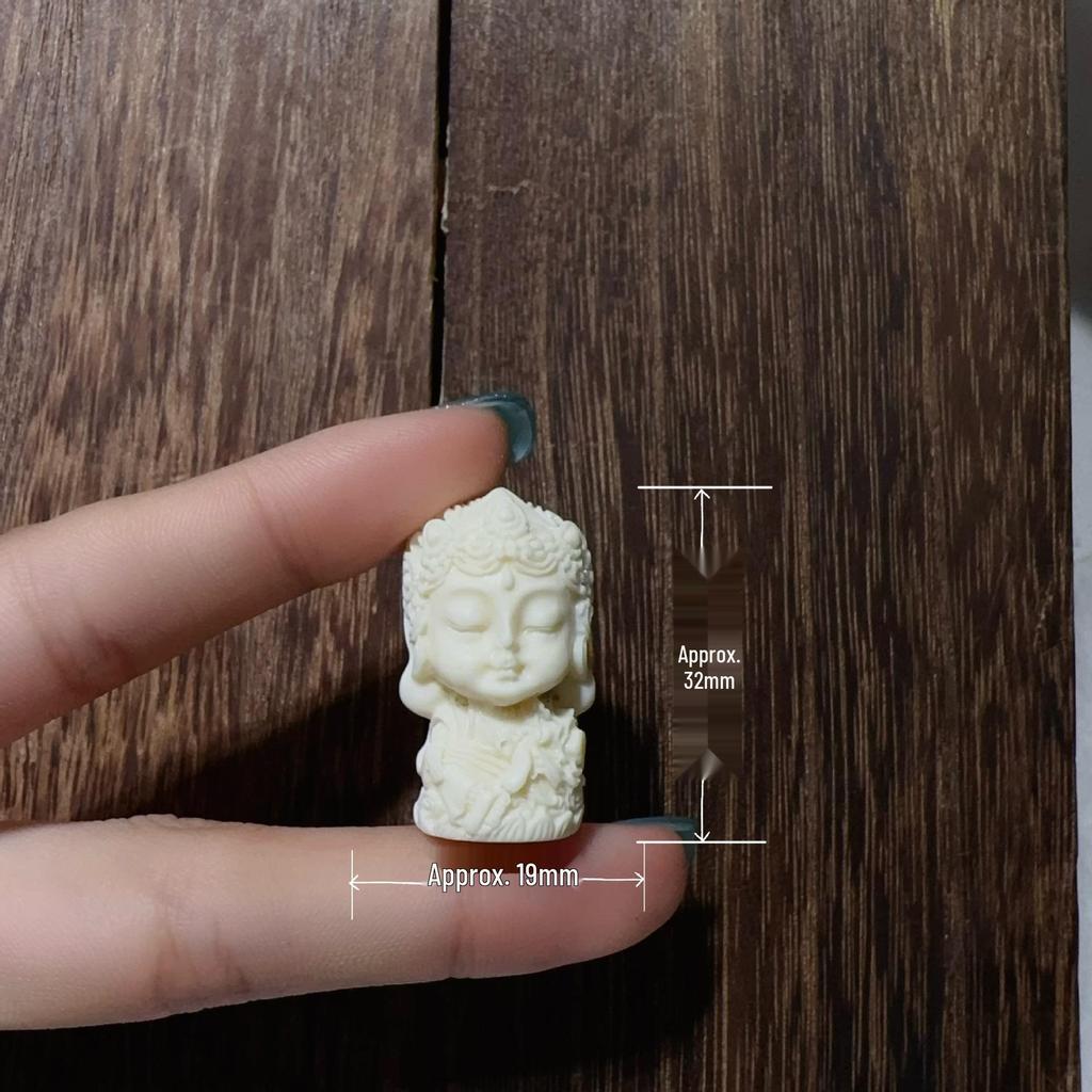 Резной кулон для DIY-украшений цвета слоновой кости: Аксессуары в трехпроходном стиле
