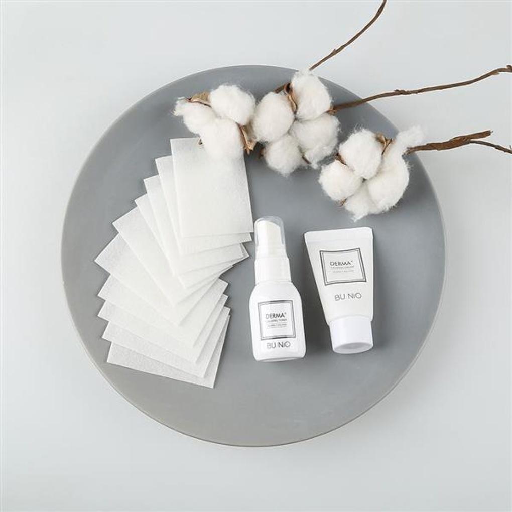 BU:NiO Half-Adhesive Cotton Pads (For Toner Packs) 120p