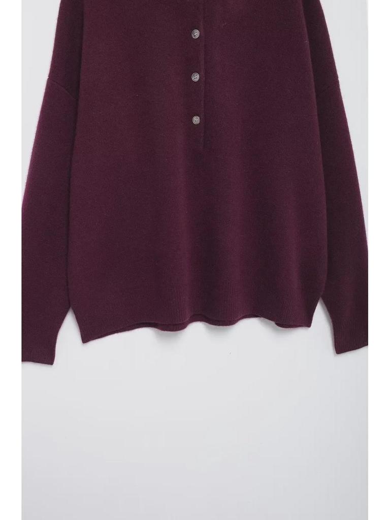 Женский кардиган с лацканами из шерстяной смеси 