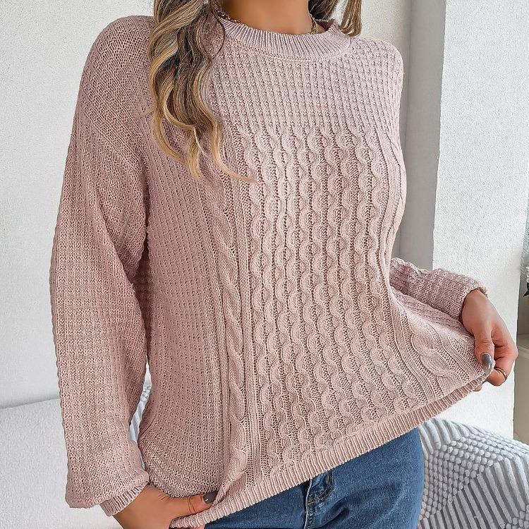Vintage Autumn Winter Knitwear Cardigan Loose Long Sleeve O-Neck Solid Color Sweater Top