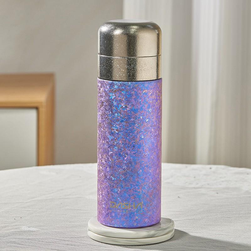 Pure Titanium Insulated Water Bottle 550ml Leakproof Travel Gym Cup Men Women Students Outdoor