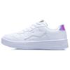 Li Ning Sports Lifestyle Series Synthetic Leather Slip Resistant Durable Lightweight Low Top Skate Shoes Women Sneaker White AGCQ578-2