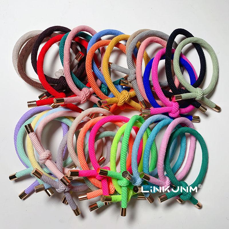 Elastic Hair Scrunchies for Women and Girls, Rubber Bands, DIY Bracelet Accessories, 20Pcs