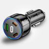 90W USB Car Charger 3 Port PD Type C Fast Charging for IPhone 14 13 Xiaomi Samsung Quick Charger Cigarette Lighter Adapter