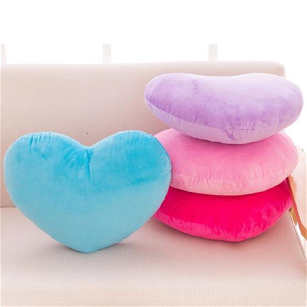 Red Color for Birthday Valentines Day Heart Plush Pillow Soft Pillow Heart Shape Stuffed Pillow