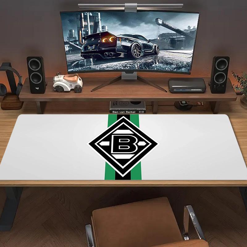 Borussia Mönchengladbach Print Cushion Non-slip Laptop Tablet Big Mousepad XXL Mat Mini PC Playmat With Lock edge