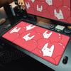 Милый Кролик Мультяшный Коврик для Мыши Игровой Офисный Свежий Визуальный Коврик для Мыши XXL Милый Большой Настольный Коврик Противоскользящий Резиновый Компьютерный Коврик для Мыши