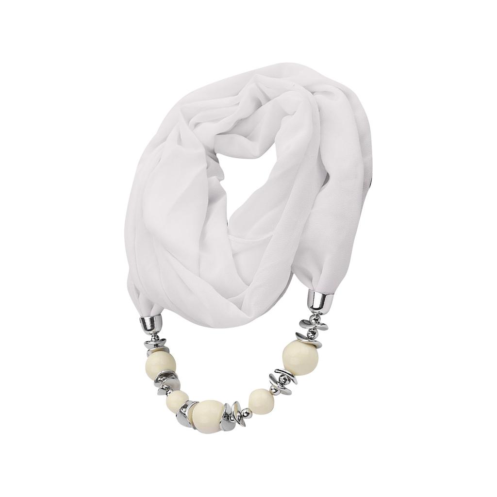 Великолепные бусины, шарф с круглым кольцом, женские аксессуары для шарфов, ожерелье, шарф в этническом стиле