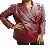 Women Lambskin Leather,Blood RED BLAZER,Casual Office Wear, FORMAL Blazer,Double Breasted,Motorcycle Syle,Best Gift for Her