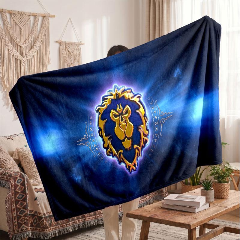Warm Flannel BlanketWorld of Warcraft Soft Cozy Throw Blanket for Bedroom Couch