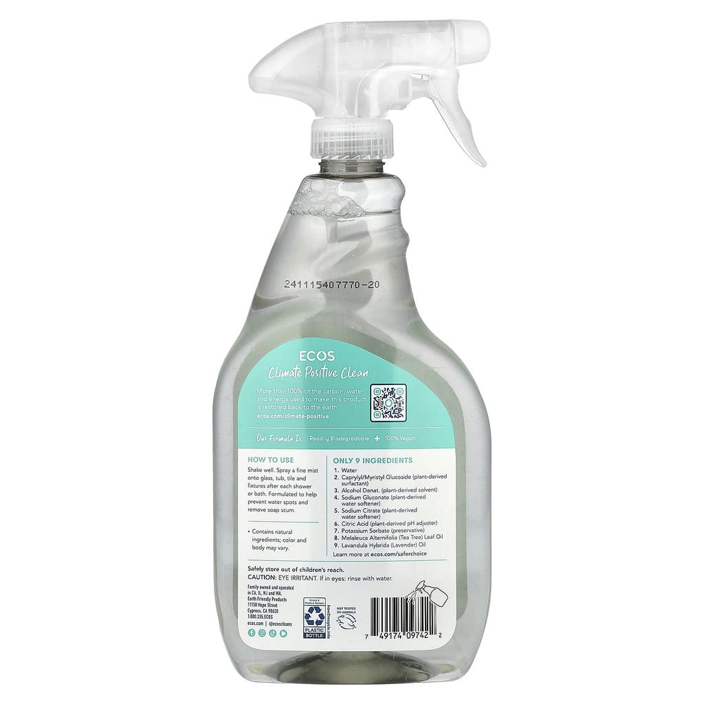 Ecos, Bathroom Cleaner, Tea Tree, 650Ml(22Fl Oz)