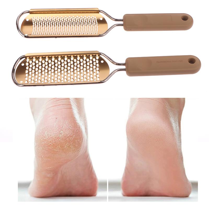 304 Нержавеющая пилка для ног, инструмент для удаления мозолей для удаления омертвевшей кожи, инструменты для домашнего педикюра, рашпиль для ног, гладкая мягкая терка для ног, скребок