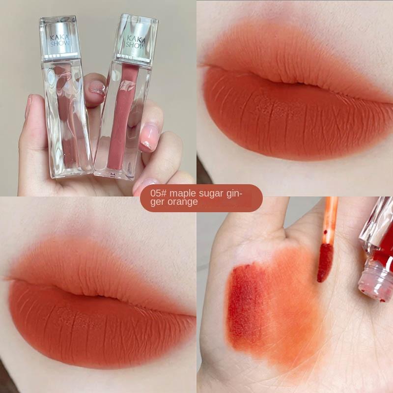 Глазурь для губ с клубничным медведем, бархатная матовая матовая глазурь, грязевая увлажняющая, не легко испачканная чашка, милая помада белого цвета