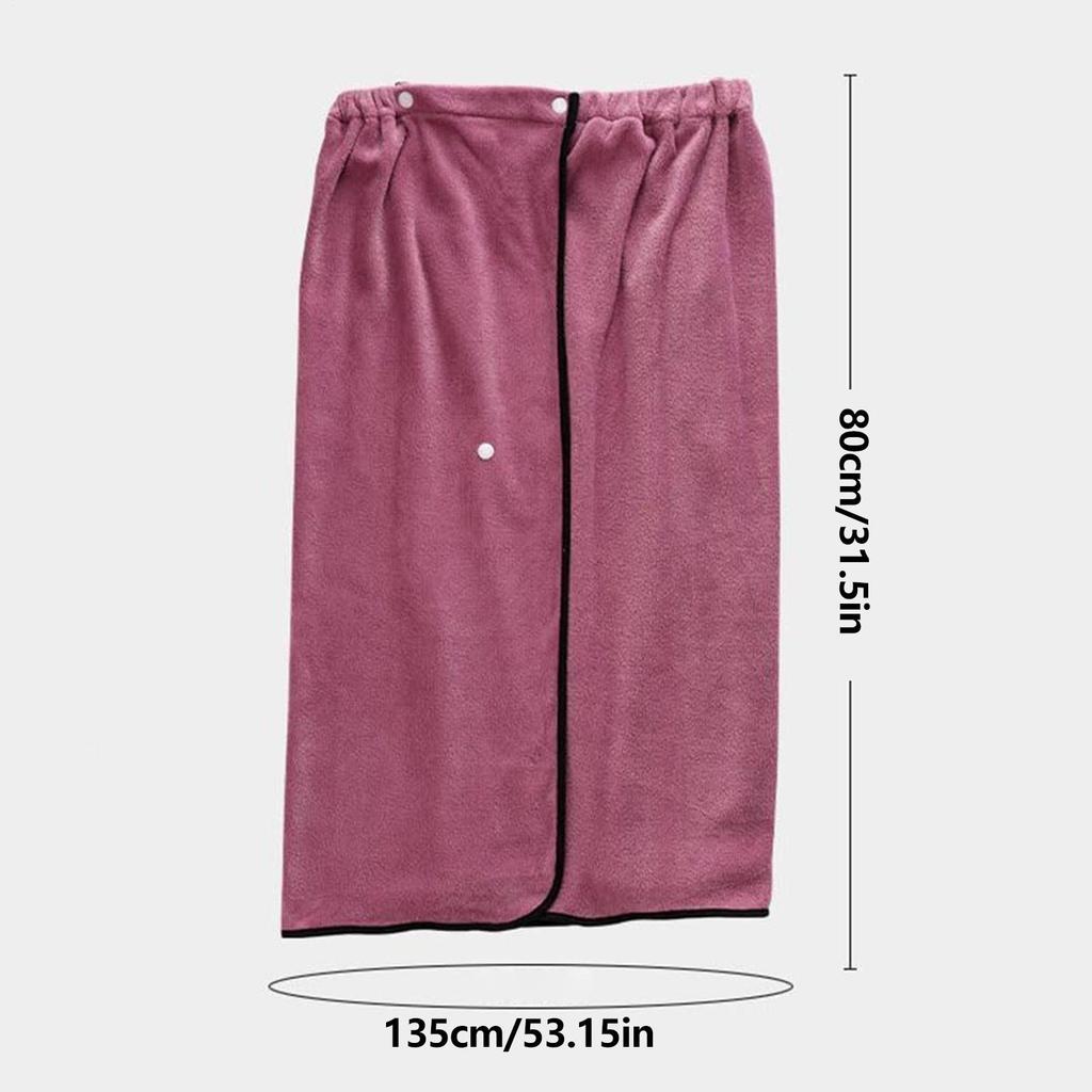 Women Shower Wrap Robe 53X31 Inch Thickened Soft Bath Skirt Towel Wrap For Women For Ladies Girls Teens Adults Swimming Spa