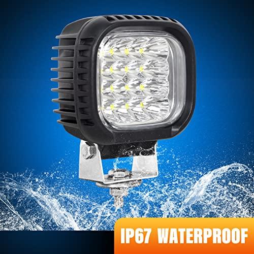 1 шт. 5-дюймовый круглый 48 Вт рабочий свет рабочий светодиодный барный свет автомобильный светодиодный узкий угол прожектора светодиодный 6000K водонепроницаемый пылезащитный 12 В/24 В универсальный