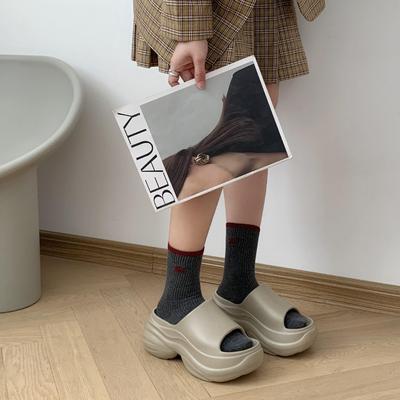 2025 Женские модные сандалии на толстой подошве, увеличивающие рост, нескользящие, для улицы