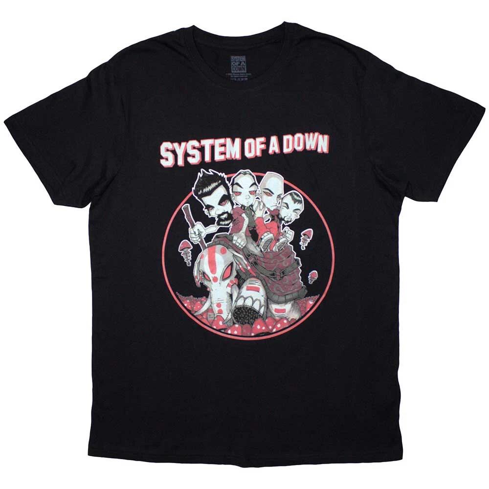 System Of A Down - Грибные Люди - Черная футболка