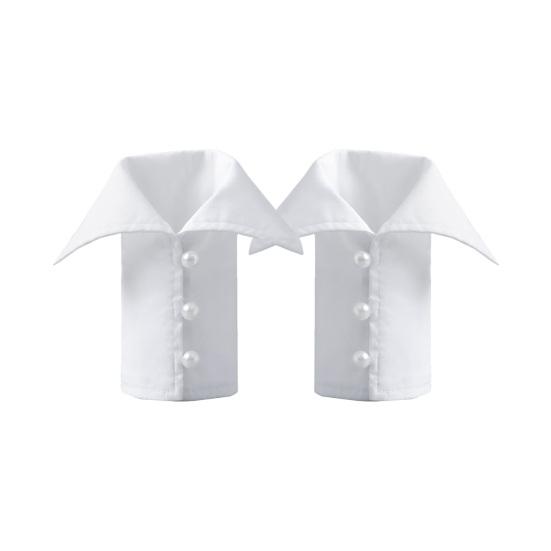 Женский съемный фальшивый воротник и манжеты Белый воротник рубашки Манжеты на рукава для офиса Деловых Формальных случаев