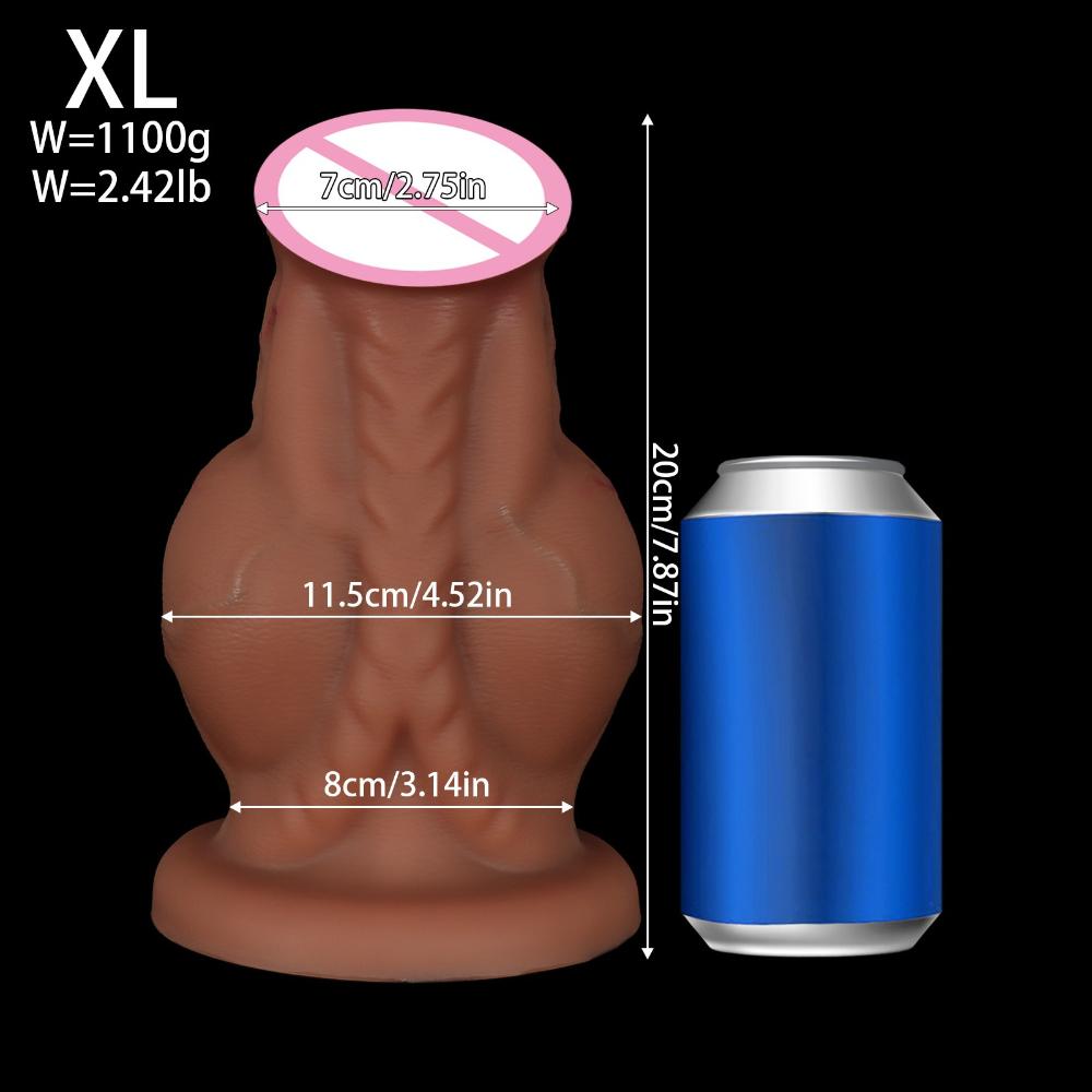 Реалистичный дилдо в виде лошади - Большой силиконовый анальный дилататор для женщин, взрослая массажная игрушка