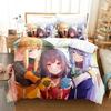 3D Печать Аниме KonoSuba Комплект Постельного Белья Пододеяльник Наволочка Одеяло Размер King Queen Для Мальчиков Взрослых Комплект Постельного Белья