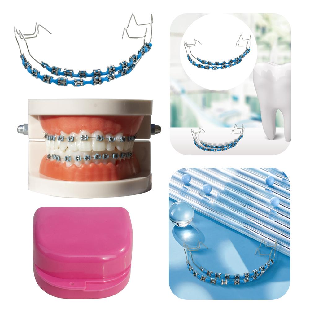Временное украшение зубов Стоматологические накладные брекеты с лигатурными лигатурами Ортодонтические брекеты Стоматологическая металлическая скоба для украшения зубов