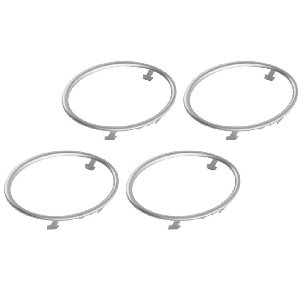 4 шт. Автомобильный кондиционер отделка выходного отверстия крышка украшения круг кольца наклейка автомобильный аксессуар для роскошного салона сенсорный