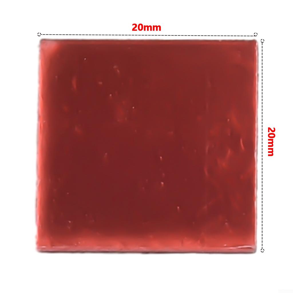 100 шт. стеклянная зеркальная наклейка толщиной 1 мм, 20x20 мм, стекло «сделай сам»