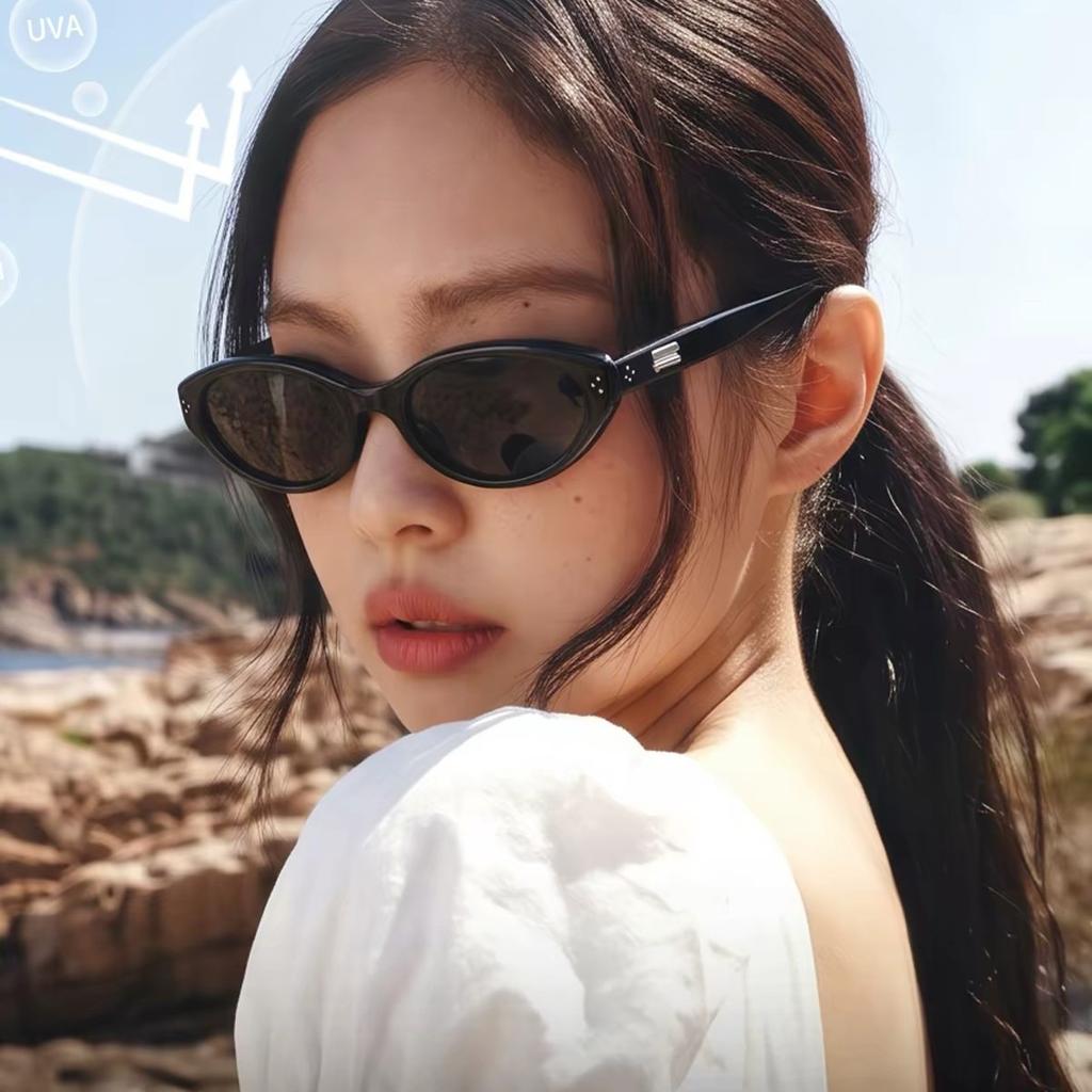 26New GM Board sunglasses Cuscus Oval cat-eye sunglasses can be fitted with lenses for nearsightedness jennie Same Style BC2341
