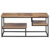 VidaXL Table basse 90x50x39 cm teck de récupération massif 358517